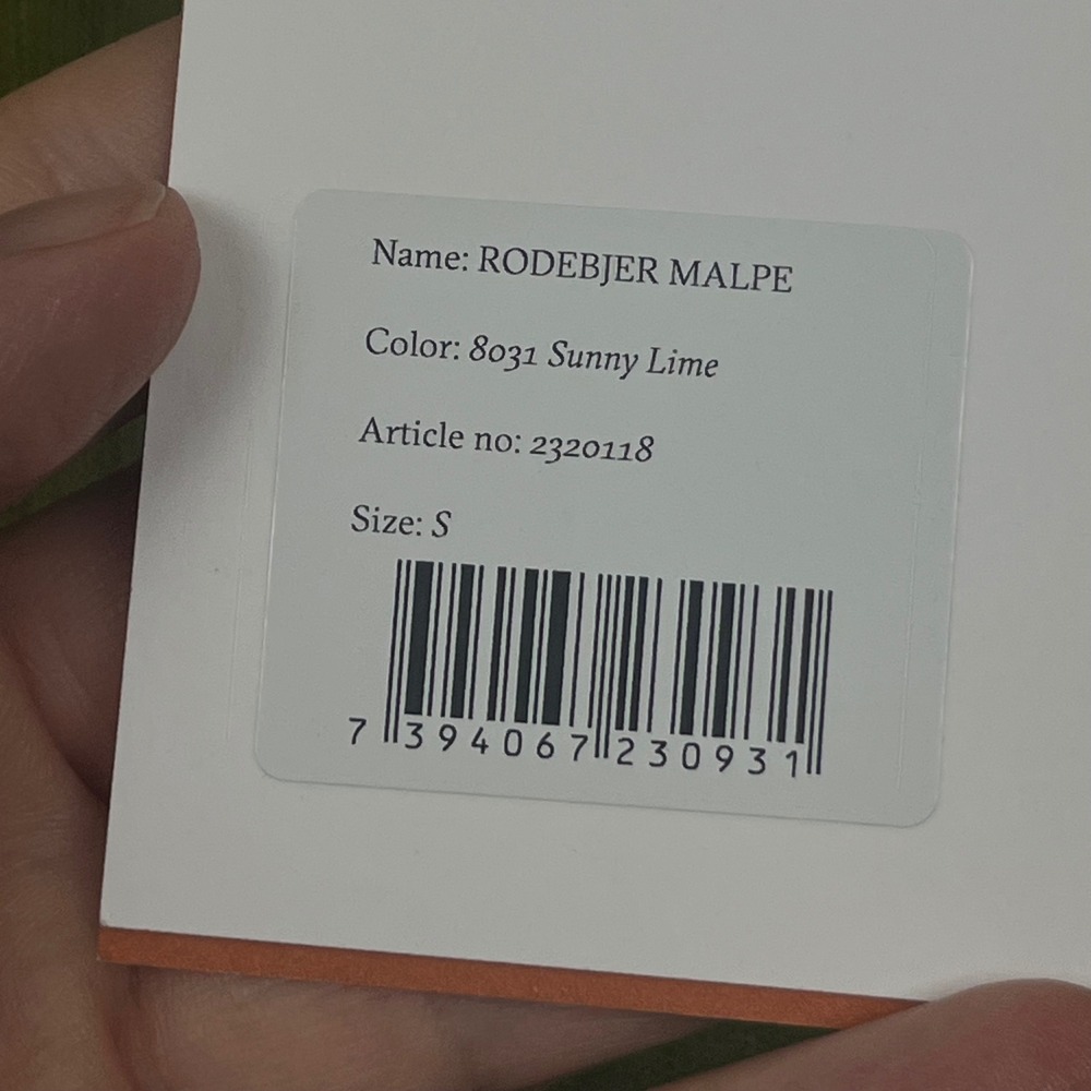 Rodebjer Malpe Sunny Lime Ribbed Knit Long Sleeve Top Green 2320118 Womens S - Picture 8 of 10